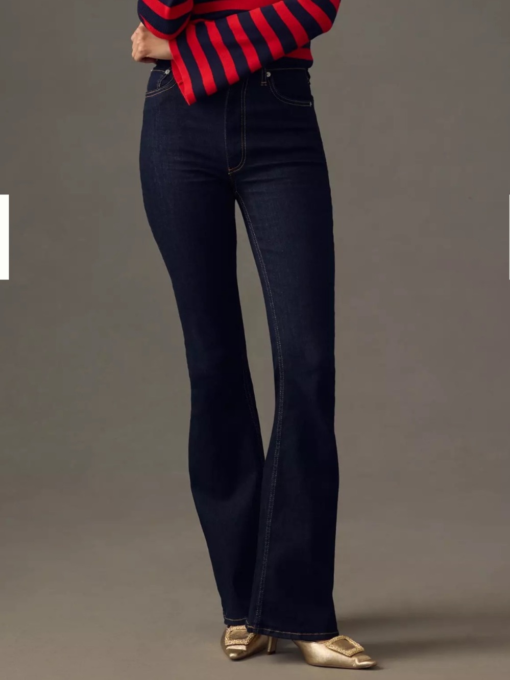 Rag & Bone Casey High Rise Flare Jeans In Rinse NWOT NEW